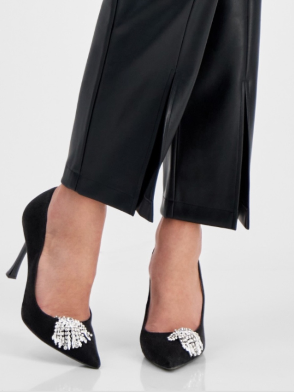 I.n.c. International Concepts Women's Saija Pumps, Black Micro